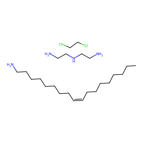 N'-(2-aminoethyl)ethane-1,2-diamine;1,2-dichloroethane;(Z)-octadec-9-en-1-amine structure