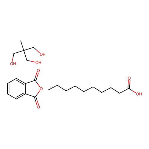 2-Benzofuran-1,3-dione;decanoic acid;2-(hydroxymethyl)-2-methylpropane-1,3-diol structure
