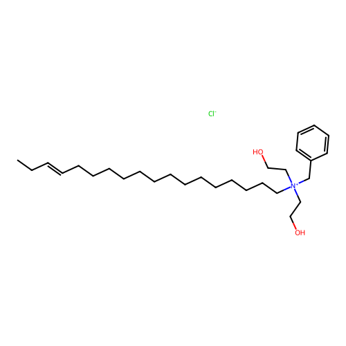 Benzenemethanaminium, N,N-bis(2-hydroxyethyl)-N-octadecen-1-yl-, chloride structure