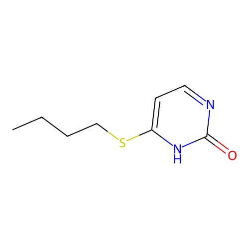 4-Butylthiouracil structure