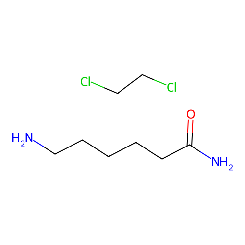 6-Aminohexanimidic acid--1,2-dichloroethane (1/1) structure