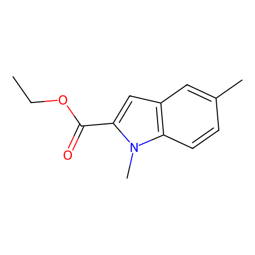 Ethyl 1,5-dimethyl-indole-2-carboxylate structure