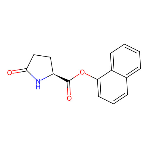 1-Naphthyl 5-oxo-L-prolinate structure