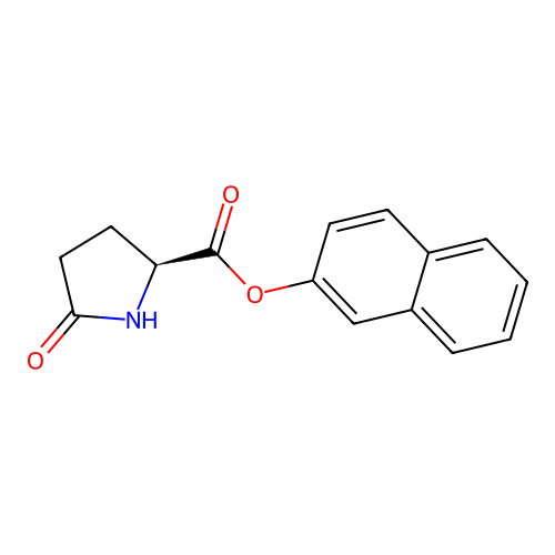 2-Naphthyl 5-oxo-L-prolinate structure