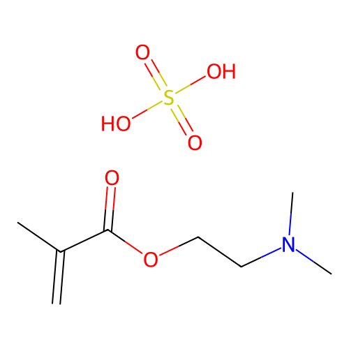2-Propenoic acid, 2-methyl-, 2-(dimethylamino)ethyl ester, sulfate (1:?) structure