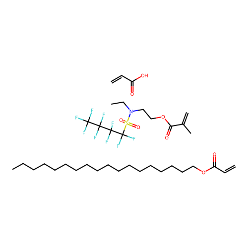 (C21-H40-O2.C12-H14-F9-N-O4-S.C3-H4-O2)x- structure