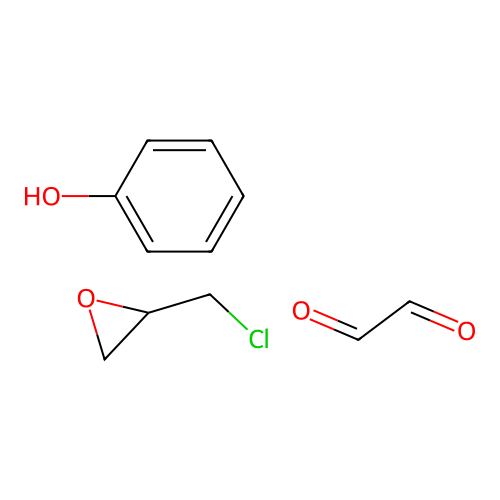 2-(Chloromethyl)oxirane;oxaldehyde;phenol structure