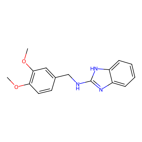 N-(3,4-dimethoxybenzyl)-1H-benzo[d]imidazol-2-amine structure