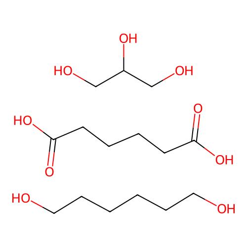 Hexanedioic acid;hexane-1,6-diol;propane-1,2,3-triol structure