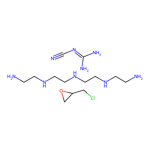 (C8-H23-N5.C3-H5-Cl-O.C2-H4-N4)x- structure