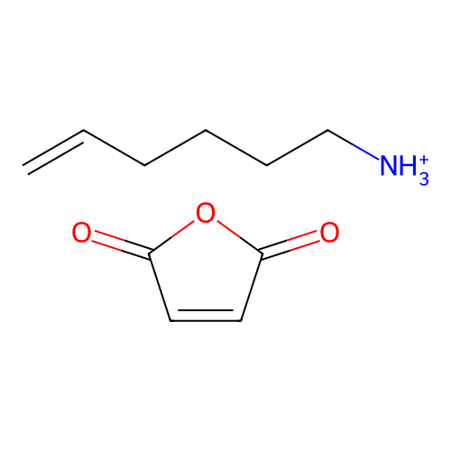 Furan-2,5-dione;hex-5-enylazanium structure