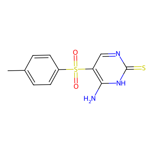4-amino-5-tosylpyrimidine-2(1H)-thione structure