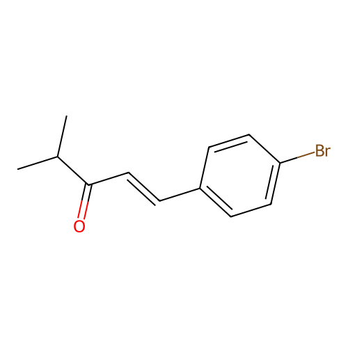 1-(4-Bromophenyl)-4-methylpent-1-en-3-one structure