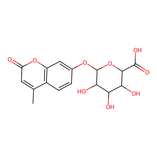 4-Methylumbelliferyl glucuronide structure