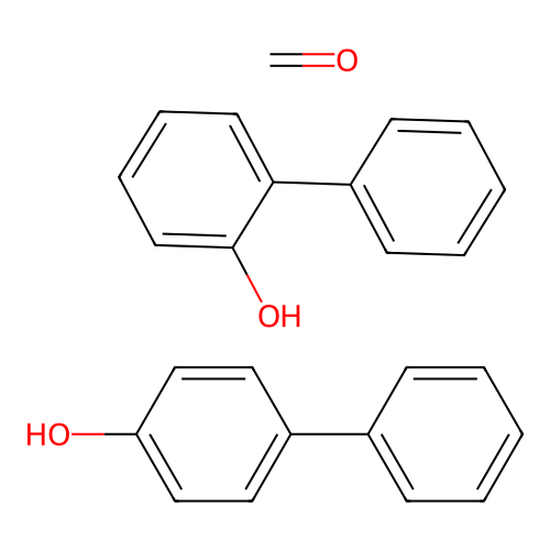 Formaldehyde;2-phenylphenol;4-phenylphenol structure