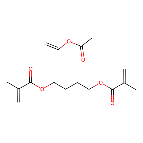 Butane-1,4-diyl bis(2-methylprop-2-enoate)--ethenyl acetate (1/1) structure