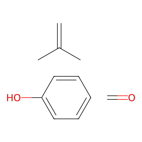 Formaldehyde;2-methylprop-1-ene;phenol structure