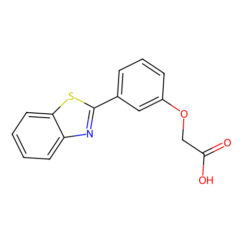 [3-(1,3-Benzothiazol-2-yl)phenoxy]acetic acid structure