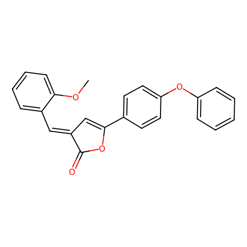 2(3H)-Furanone, 3-[(2-methoxyphenyl)methylene]-5-(4-phenoxyphenyl)- structure
