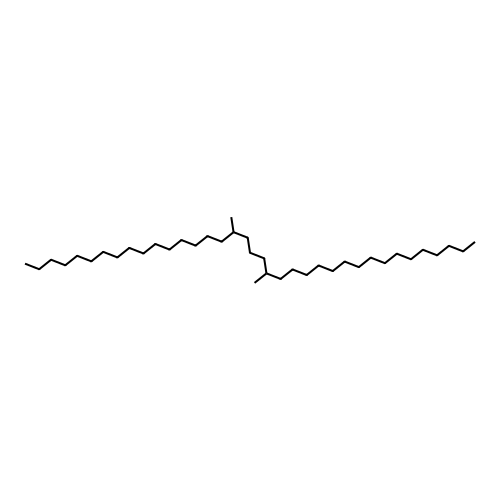 17,21-Dimethylheptatriacontane structure