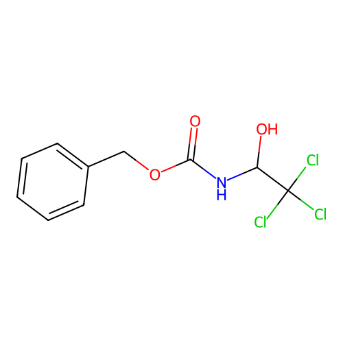 (2,2,2-Trichloro-1-hydroxy-ethyl)-carbamic acid benzyl ester structure