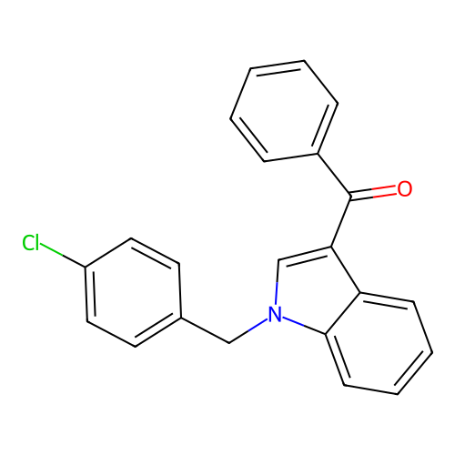[1-(4-chlorobenzyl)-1H-indol-3-yl](phenyl)methanone structure