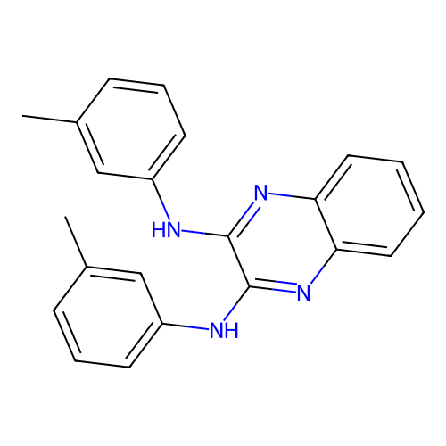 n,n'-Bis(3-methylphenyl)quinoxaline-2,3-diamine structure