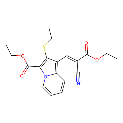 ethyl 1-[(Z)-2-cyano-3-ethoxy-3-oxoprop-1-enyl]-2-ethylsulfa structure