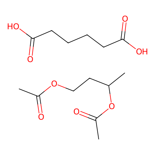 Hexanedioic acid--butane-1,3-diyl diacetate (1/1) structure