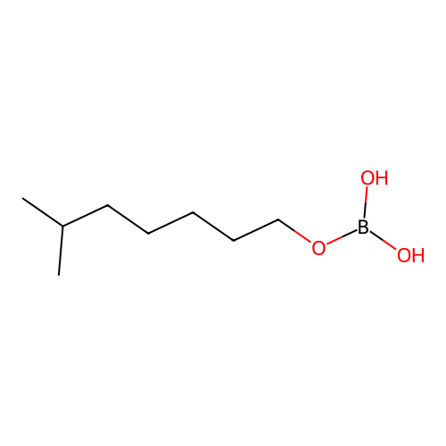 Boric acid, isooctyl ester structure
