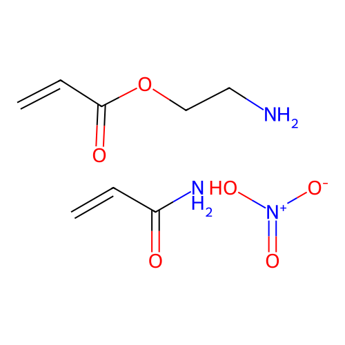 2-Aminoethyl prop-2-enoate;nitric acid;prop-2-enamide structure