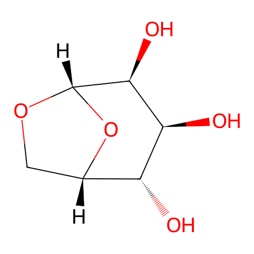 beta-L-Gulopyranose, 1,6-anhydro- structure
