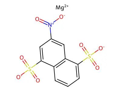 Magnesium 3-nitronaphthalene-1,5-disulphonate structure