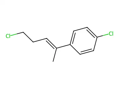 1-Chloro-4-(5-chloropent-2-en-2-yl)benzene structure