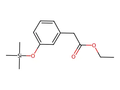 Ethyl (3-[(trimethylsilyl)oxy]phenyl)acetate structure