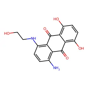 9,10-Anthracenedione, 1-amino-5,8-dihydroxy-4-[(2-hydroxyethyl)amino]- structure