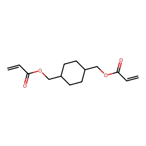 2-Propenoic acid, 1,1'-(1,4-cyclohexanediylbis(methylene)) ester structure