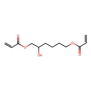 2-Propenoic acid, 1,1'-(2-hydroxy-1,6-hexanediyl) ester structure