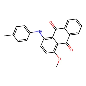 9,10-Anthracenedione, 1-methoxy-4-((4-methylphenyl)amino)- structure
