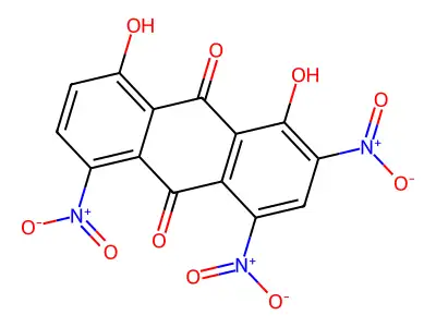 9,10-Anthracenedione, 1,8-dihydroxy-2,4,5-trinitro- structure