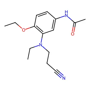Acetamide, N-[3-[(2-cyanoethyl)ethylamino]-4-ethoxyphenyl]- structure