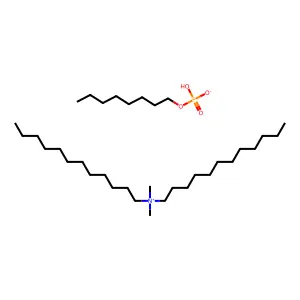 1-Dodecanaminium, N-dodecyl-N,N-dimethyl-, isooctyl phosphate (1:1) structure