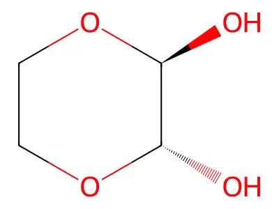 1,4-Dioxane-2,3-diol, trans- structure
