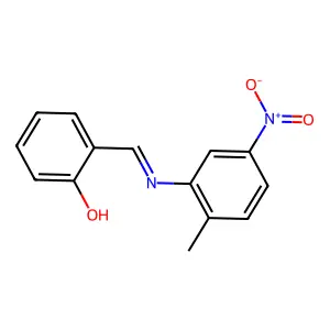 Alpha-(5-nitro-O-tolylimino)-O-cresol structure