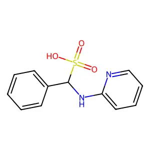 Phenyl-(pyridin-2-ylamino)methanesulfonic acid structure
