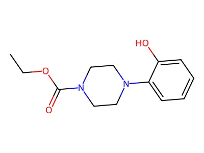 1-(2-Hydroxyphenyl)-4-ethoxycarbonyl-piperazine structure
