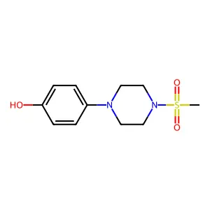 4-(4-(Methylsulfonyl)piperazin-1-yl)phenol structure