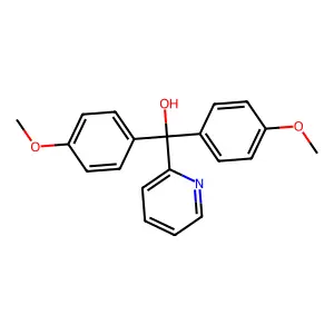 Bis(4-methoxyphenyl)(pyridin-2-yl)methanol structure