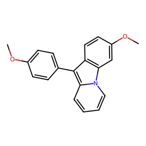 3-Methoxy-10-(4-methoxyphenyl)pyrido[1,2-a]indole structure
