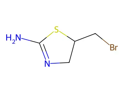 5-(Bromomethyl)-4,5-dihydro-1,3-thiazol-2-amine structure